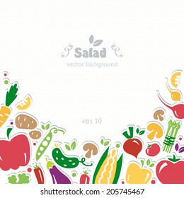 vegetables background diet squash eggplant hot pepper asparagus card recipe poster