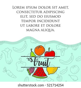 Vegetables banner background