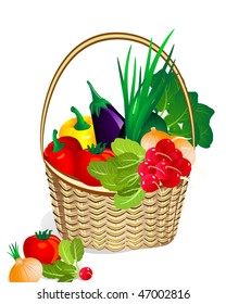vegetables in the basket