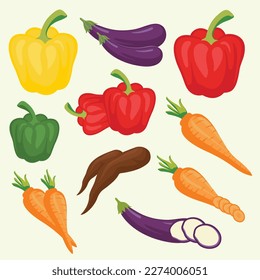 Vegetables with Boho Style Collection