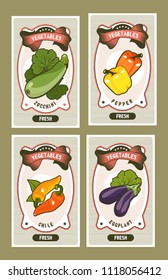 vegetables card set