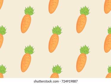 Vegetables carrot colorful pattern