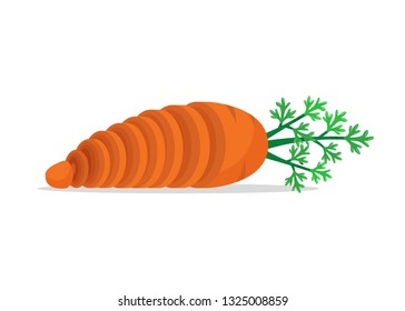 Vegetables. Carrot, whole and sliced