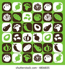 Vegetables checked pattern - others of same series : http://www.shutterstock.com/lightboxes.mhtml?lightbox_id=616270