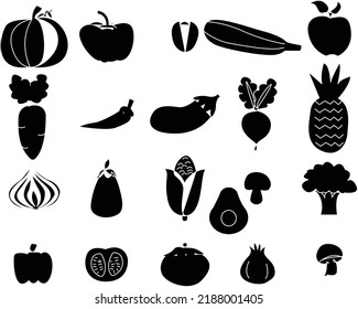 vegetables collection hand drawn veggie