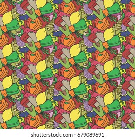 Vegetables colorful pattern