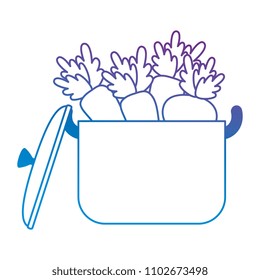vegetables cooking in kitchen pot