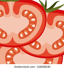 Vegetables design over white background, vector illustration