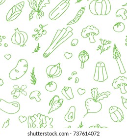 vegetables doodles