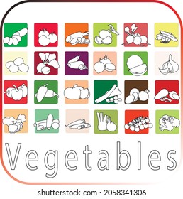 Gemüse (Eggplant, Daikon, Zucchini, Cabbage, Rüben, Zwiebeln, Kartoffeln, Mais, Karotten, Gurken, Tomate, Pfeffer, Radieschen, Radieschen, Turnip, Jerusalem Artischocken, Kürbis, Fennel, Knoblauch)