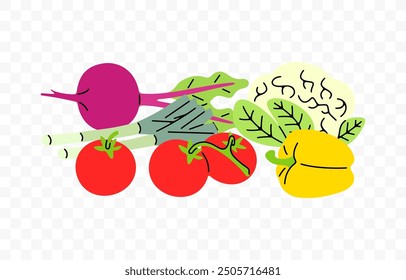 Vegetables and farmer market, graphic design. Food, meal, grocery and agriculture, vector design and illustration