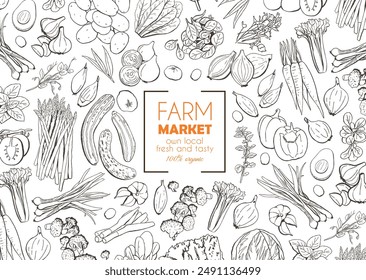 Vegetables Food Farm Market Banner