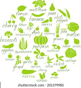 Vegetables and fruits