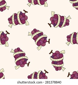 vegetables and fruits , cartoon seamless pattern background