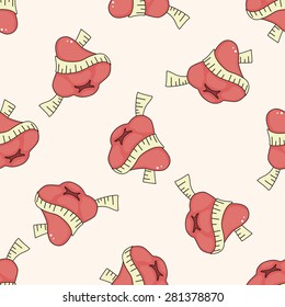 vegetables and fruits , cartoon seamless pattern background