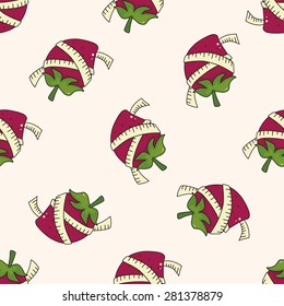 vegetables and fruits , cartoon seamless pattern background