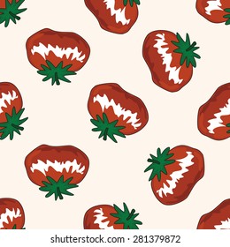vegetables and fruits , cartoon seamless pattern background