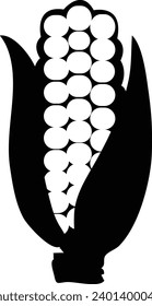 Vegetables and fruits icon set. Apple, corn etc.