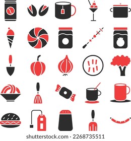 Vegetables and fruits icons set, Vegetables icons pack, fruits vector icons set, food and drink  set, Vegetables icons collection, Food  pack, Vegetables and fruits fill set