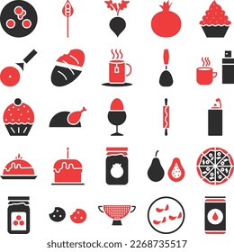 Vegetables and fruits icons set, Vegetables icons pack, fruits vector icons set, food and drink  set, Vegetables icons collection, Food  pack, Vegetables and fruits fill set