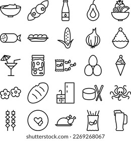 Vegetables and fruits icons set, Vegetables icons pack, fruits vector icons set, food and drink  set, Vegetables icons collection, Food  pack, Vegetables and fruits fill set