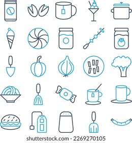 Vegetables and fruits icons set, Vegetables icons pack, fruits vector icons set, food and drink  set, Vegetables icons collection, Food  pack, Vegetables and fruits fill set