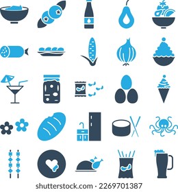 Vegetables and fruits icons set, Vegetables icons pack, fruits vector icons set, food and drink  set, Vegetables icons collection, Food  pack, Vegetables and fruits fill set