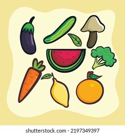 Vegetables and Fruits in one compound