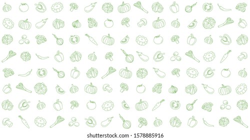 Vegetables and fruits. Seamless hand drawn doodle pattern. Illustration for backgrounds, card, posters, banners, textile prints, cover, web design. Eat healthy. Vector icons. texture repeating.