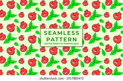 Vegetables and fruits Seamless hand drawn doodle pattern. pome granade Illustration for backgrounds, card, posters, banners, textile prints, cover, web design. Eat healthy. Vector icons.