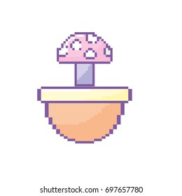 vegetables fungust natural in the platform game