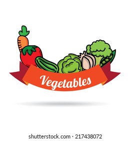 vegetables graphic design. Vector illustration. 