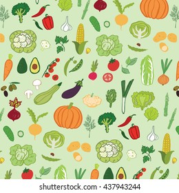 vegetables graphic vector color pattern