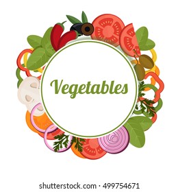 vegetables and greens on a light background