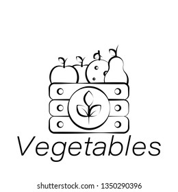 vegetables hand draw icon. Element of farming illustration icons. Signs and symbols can be used for web, logo, mobile app, UI, UX