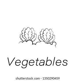 vegetables hand draw icon. Element of farming illustration icons. Signs and symbols can be used for web, logo, mobile app, UI, UX
