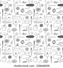 Vegetables hand drawn vector art