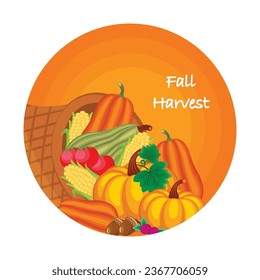 Vegetales vectores de ilustración de cosecha perfectos para otoño