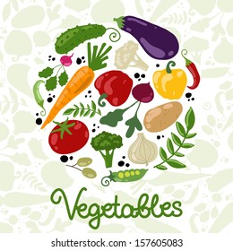 Vegetables, healthy food