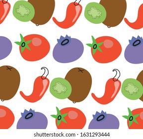 vegetables healthy food pattern background vector illustration design