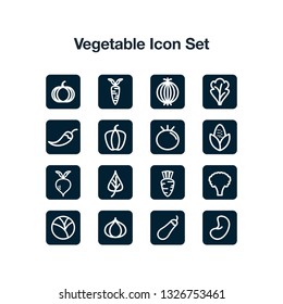 vegetables icon line art