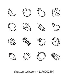 Vegetables Icon Set