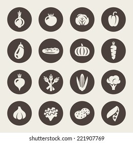 Vegetables Icon Set