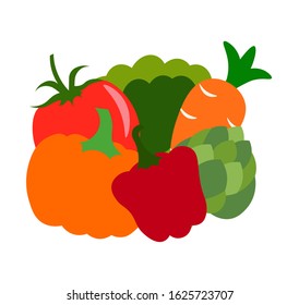 Vegetables icon. Simple flat element from fitness collection. Creative vegetables icon for templates, software and apps.