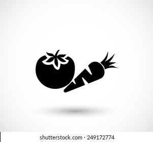 Vegetables icon vector