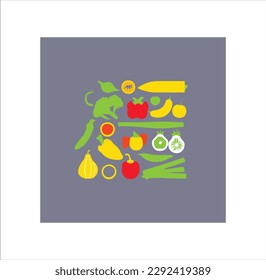Vegetables icon vector art work.
