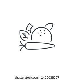 Vegetables icon, Vegetables vector illustration
