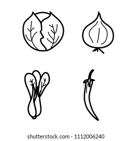 vegetables icon vector template