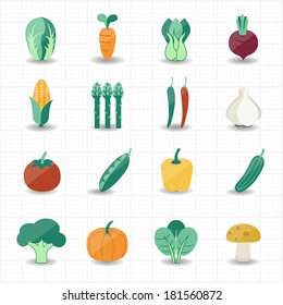 Vegetables icons