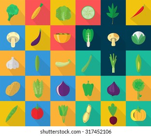 Vegetables Icons